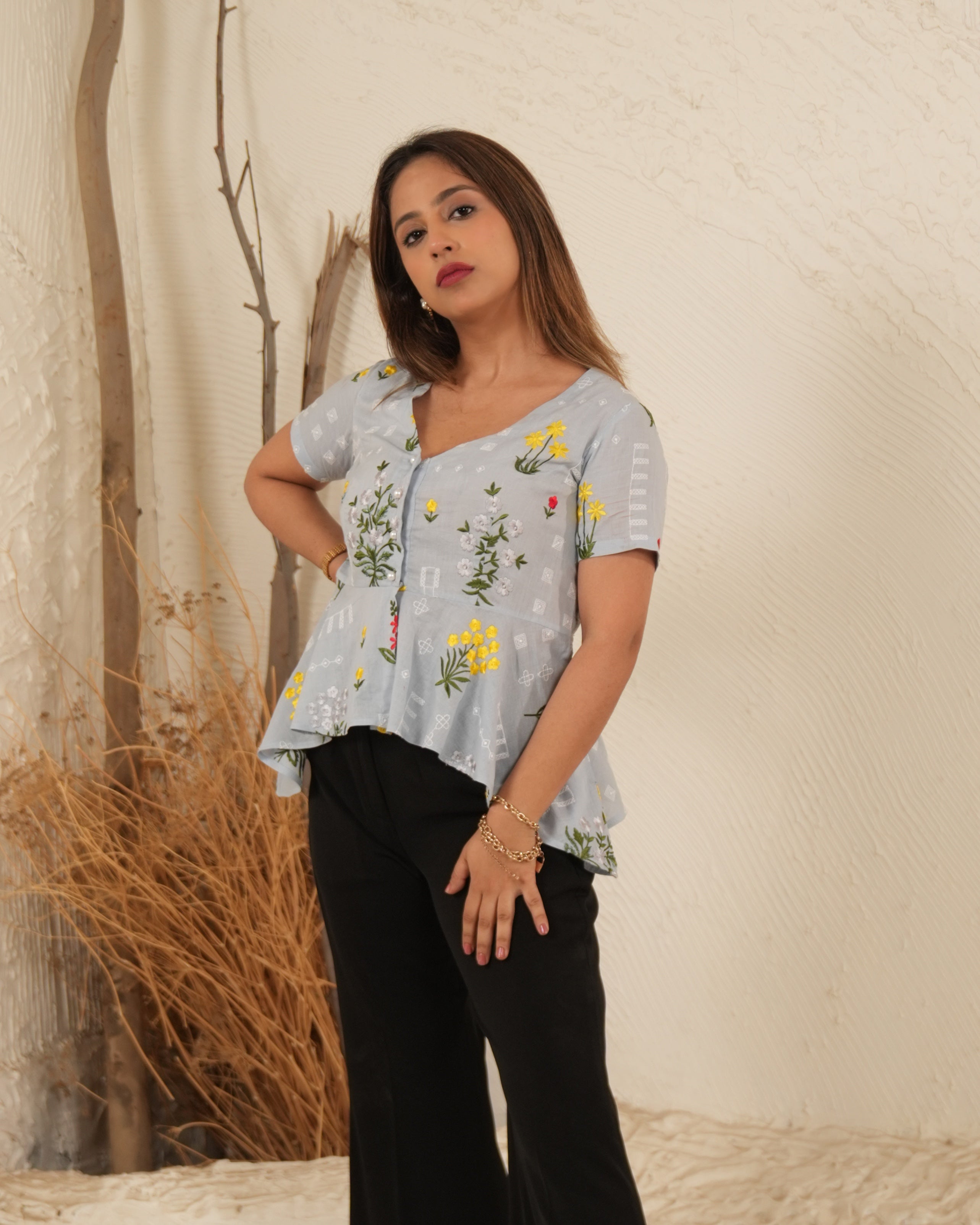 Floral Mist Top
