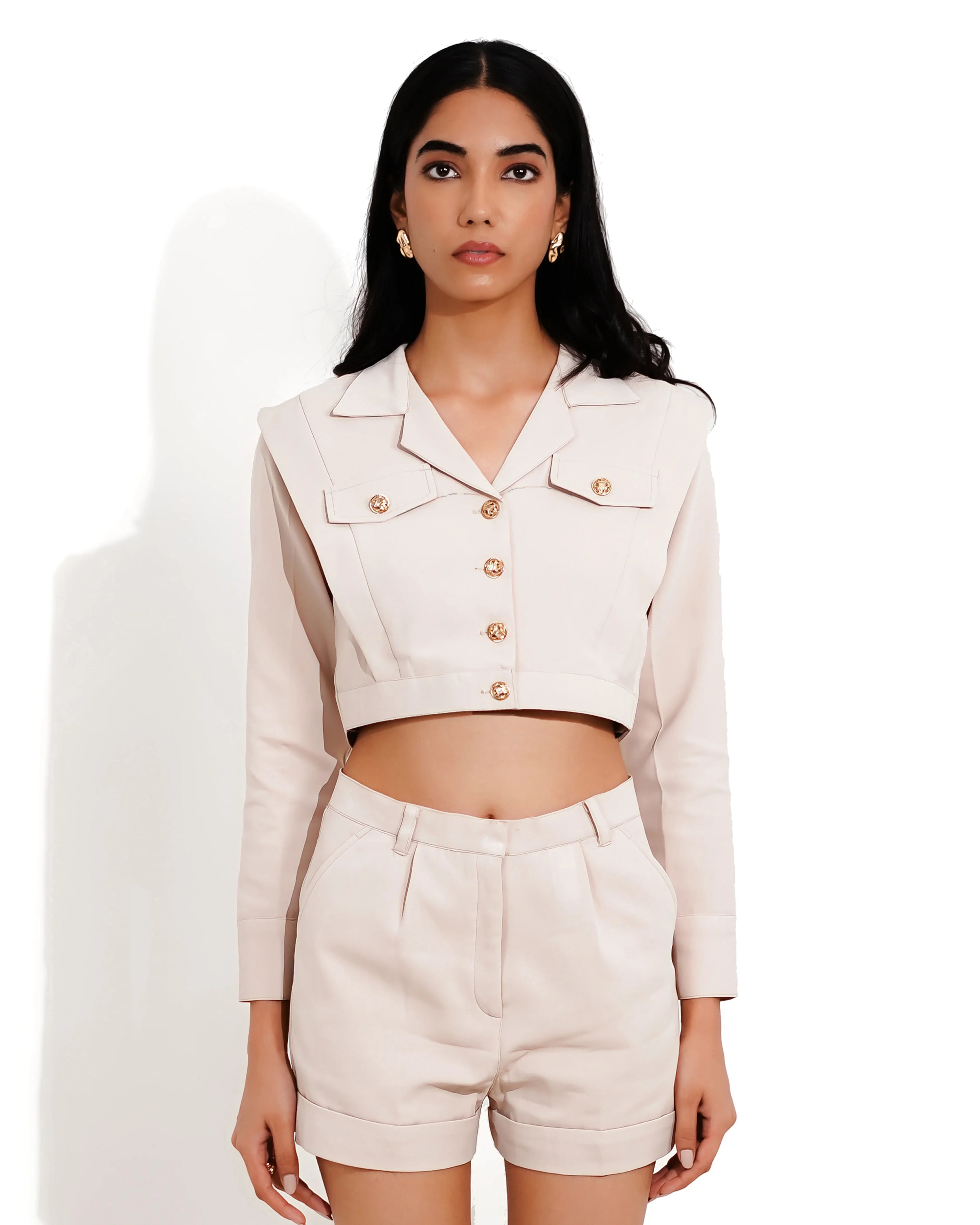 Naomi Cropped  Structured Blazer