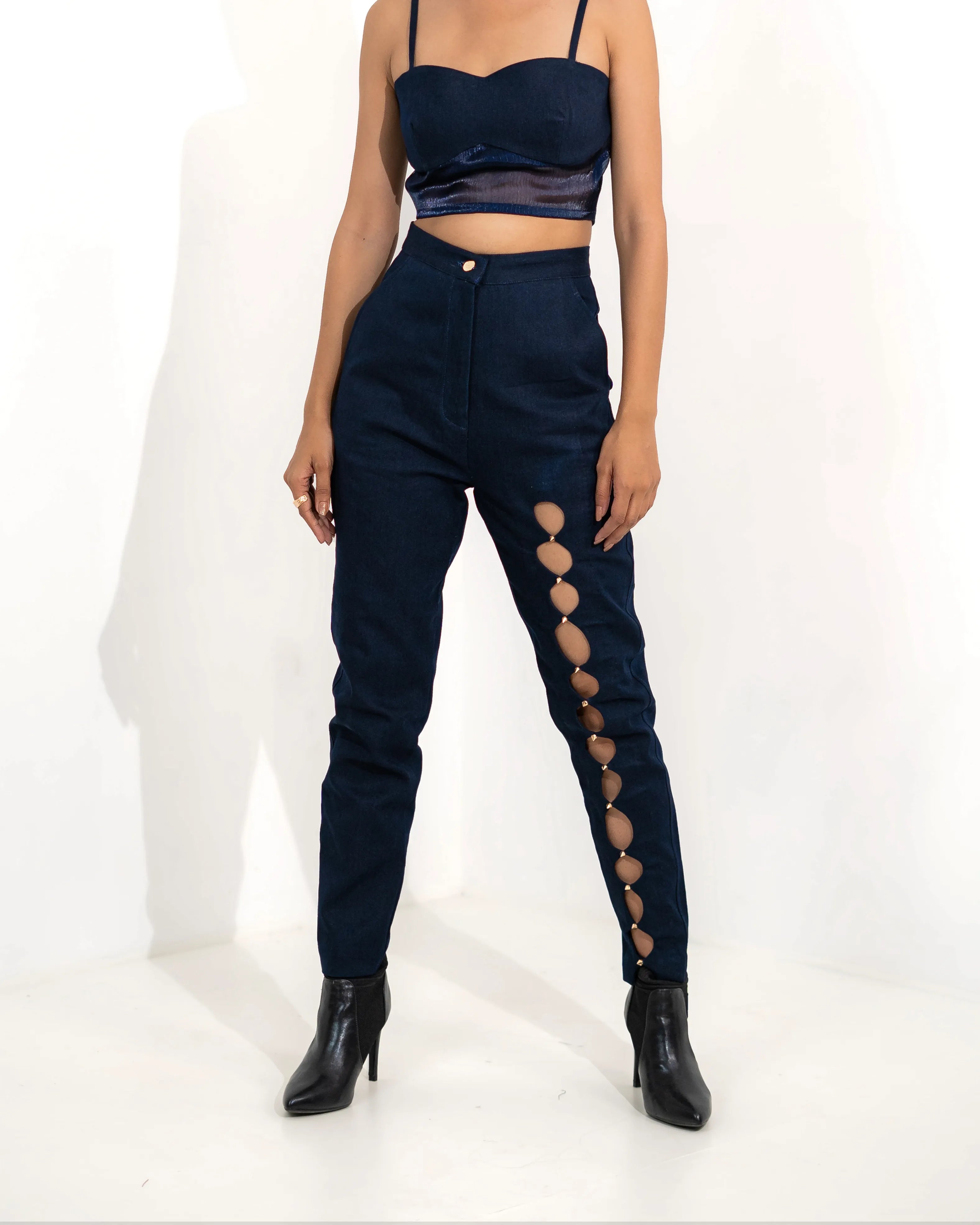 Stella Denim Cutout  Pant