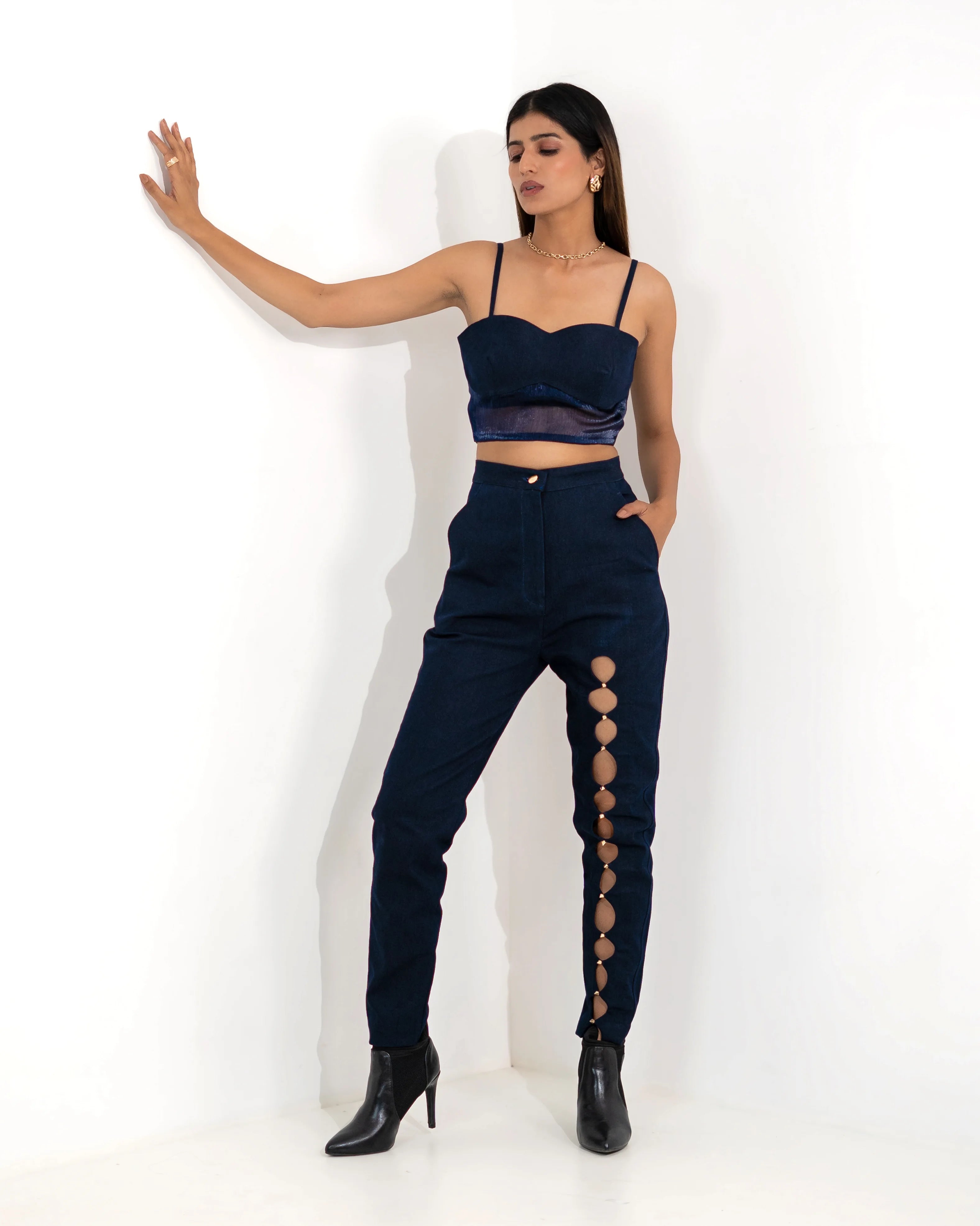 Stella Denim Cutout  Pant