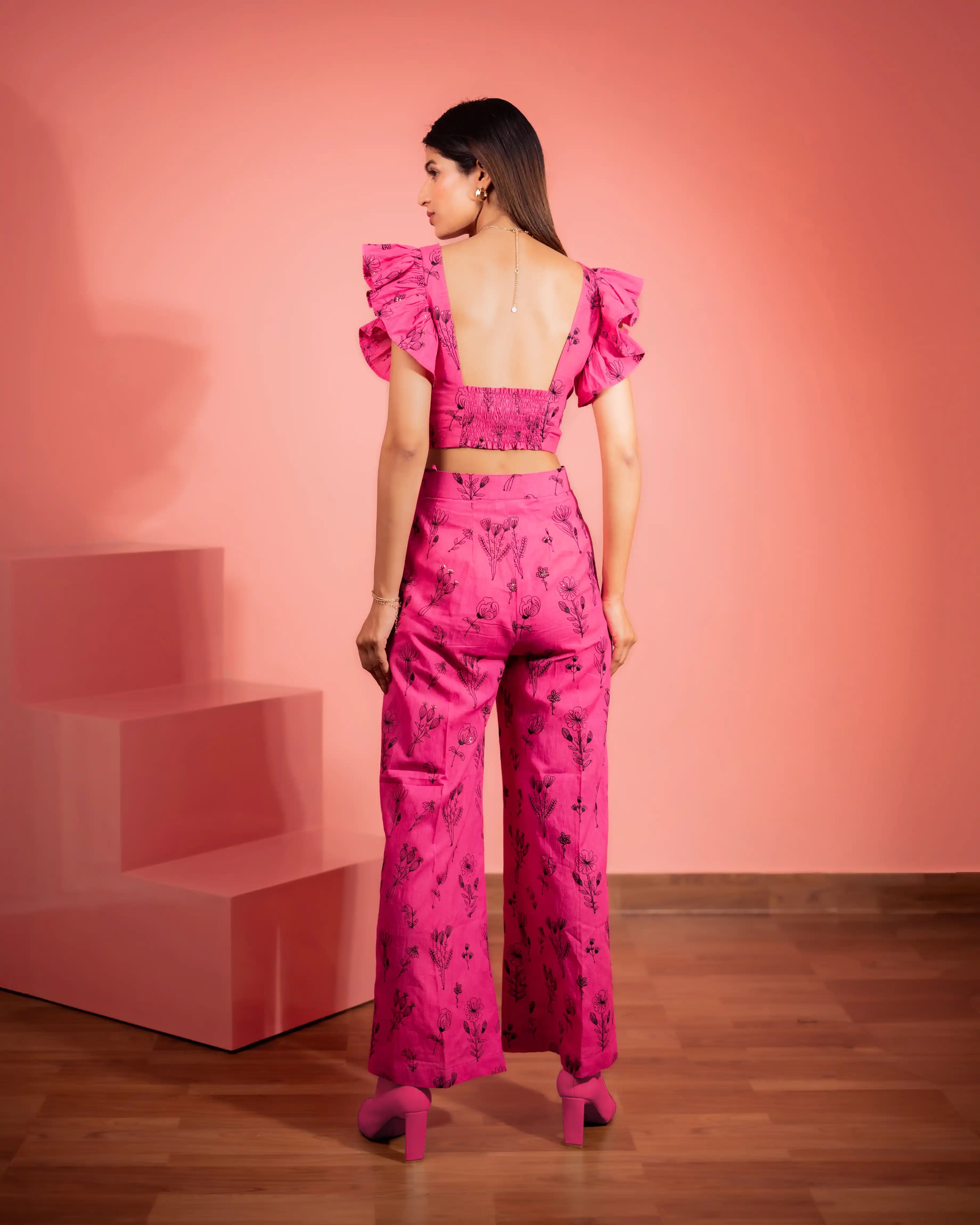 Valentina Floral  Embroidered Pants